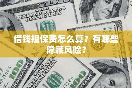 武汉借钱担保费怎么算？有哪些隐藏风险？