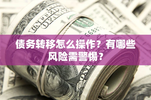 武汉债务转移怎么操作？有哪些风险需警惕？