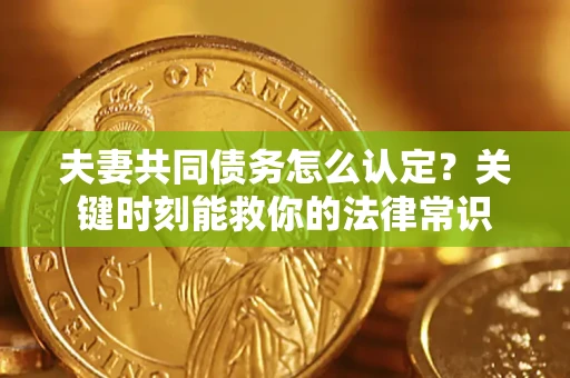武汉夫妻共同债务怎么认定？关键时刻能救你的法律常识