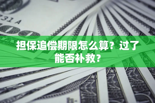 武汉担保追偿期限怎么算？过了能否补救？